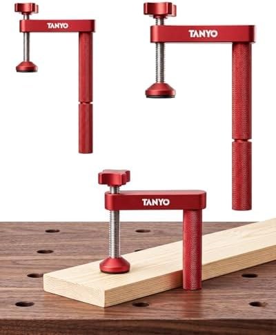 TANYO Bench Dog Clamps, 3/4", 2 pcs, extension rod