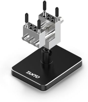 TANYO Mini Bench Vise, 360° Rotating, Black