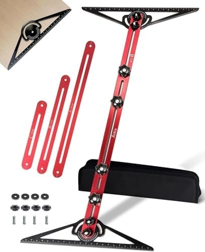 TANYO Stair Tread Template Tool, 8"–60", Dual nut locking